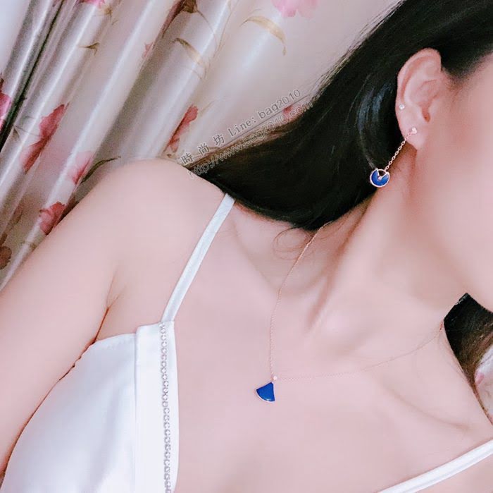 Bvlgari飾品 寶格麗diva系列 925純銀 高端定制專櫃小號裙子項鏈  zgbq3002